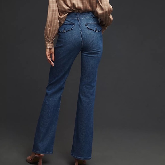 ANTHROPOLOGIE Pilcro Polished Mid-Rise Bootcut Jeans Women’s Size 31 Medium Wash - Picture 5 of 17